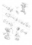 Makita DTD136 Cordless Impact Driver Spare Parts