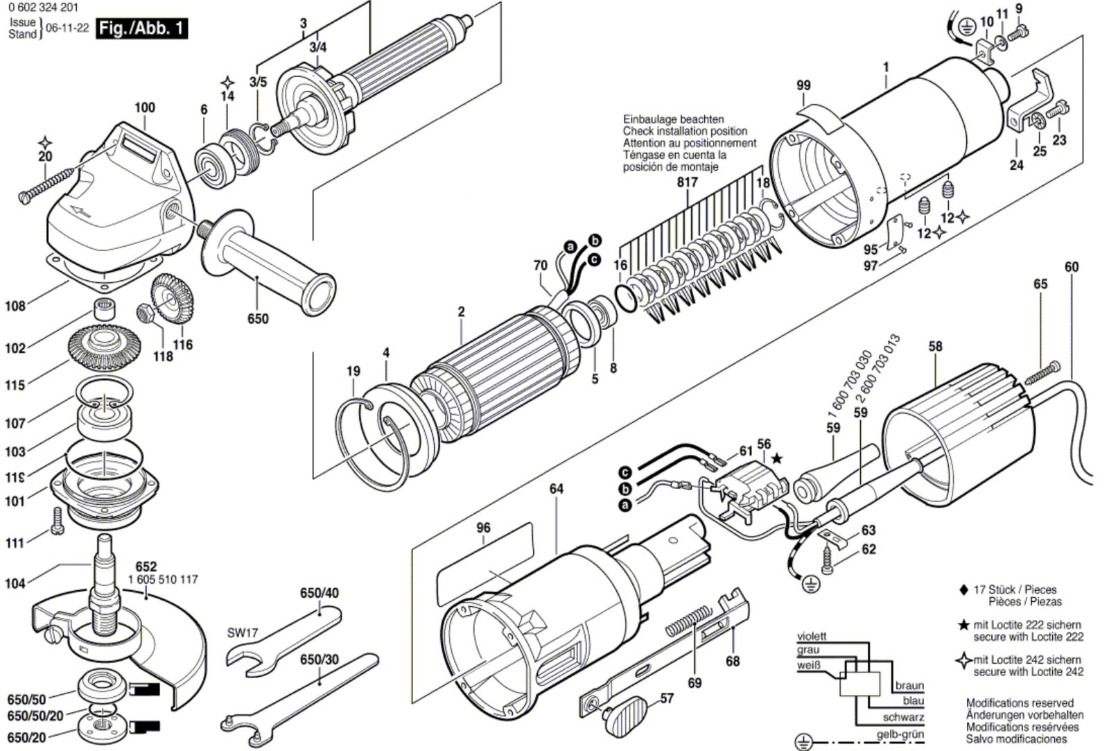 Bosch 0 602 324 285 ---- Hf-angle Grinder Spare Parts SPARE_0602324285 ...