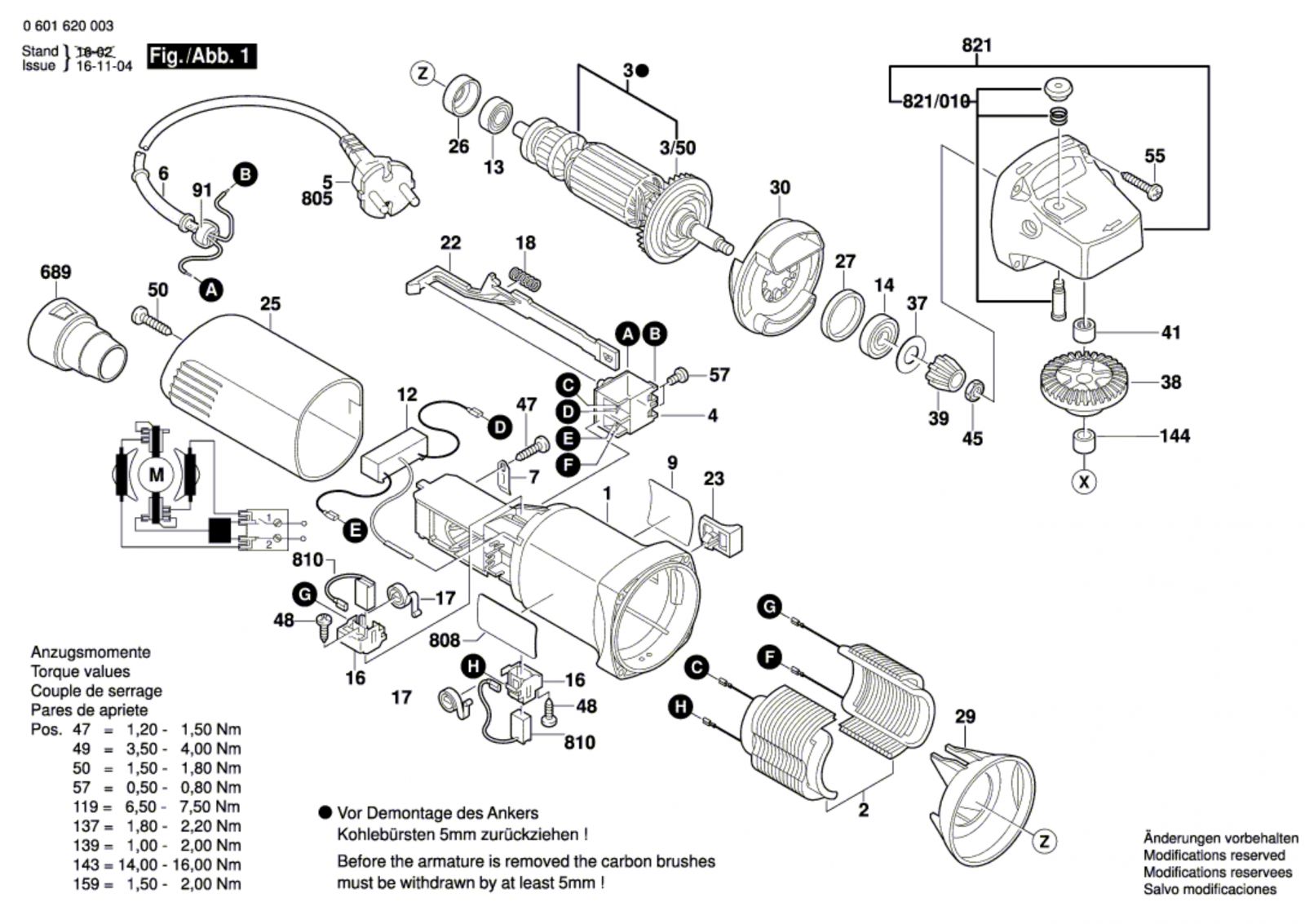 Bosch 0 601 620 003 Gff 22 A Biscuit Jointer 230 V / Eu Spare Parts ...