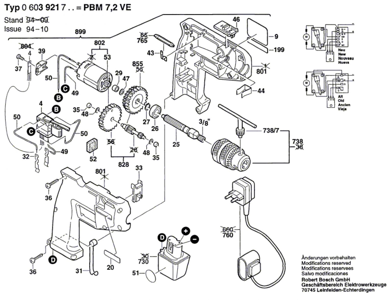 Bosch Hammer Drill Parts