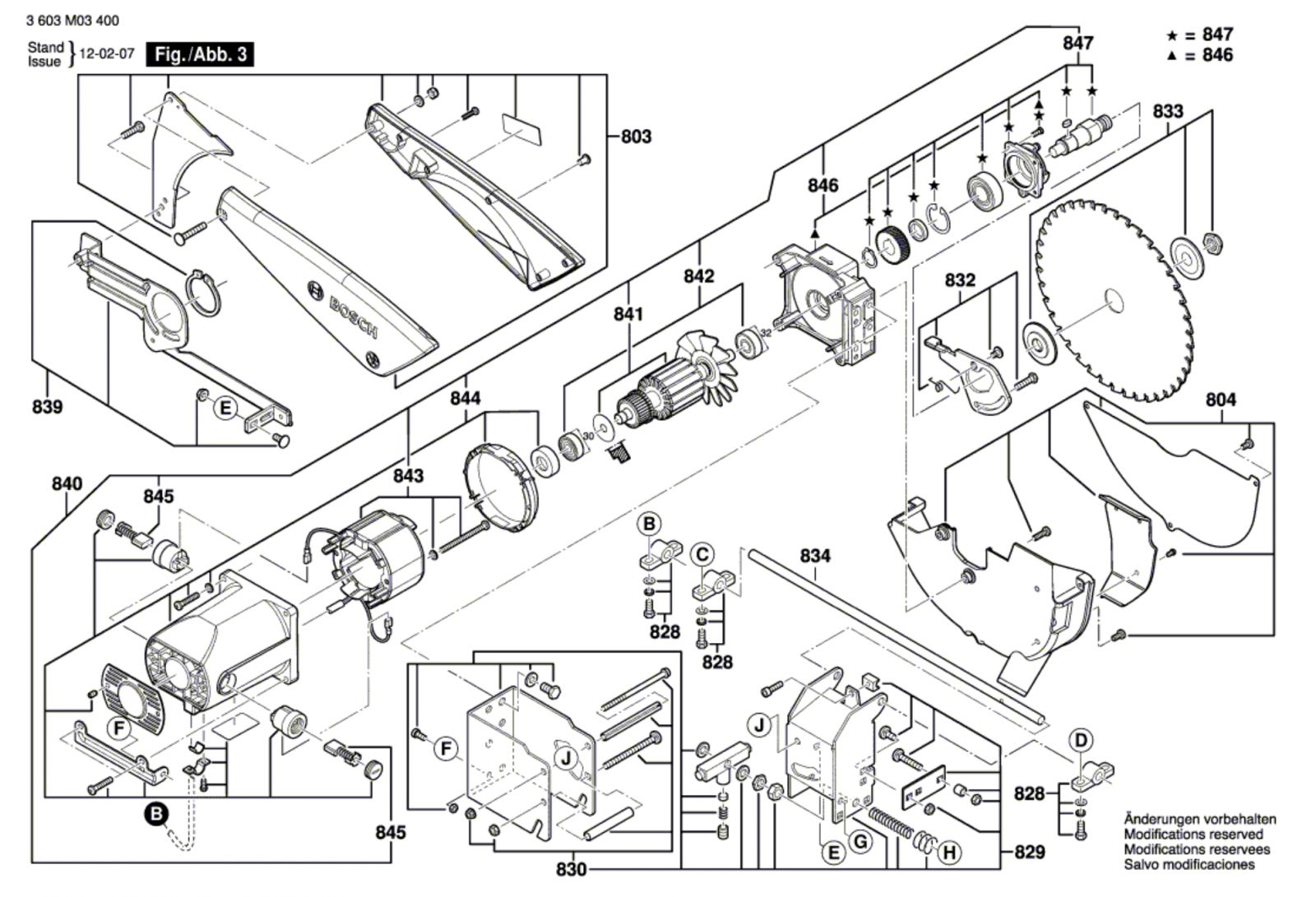 Bosch Table Saw Parts