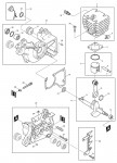 Makita DCS341 Engine Chain Saw Spare Parts