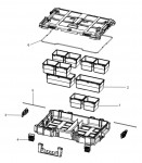 DeWalt DWST08040 Organiser TYPE 1 Spare Parts