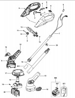 Black Decker Gc818 Power Weeder type 1 Spare Parts SPARE GC818