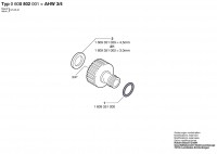 Bosch 0 600 800 001 Ahw 3/4 Tap Connection Piece Spare Parts