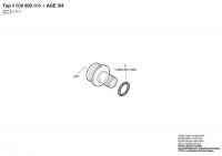 Bosch 0 600 800 005 Age 3/4 Tap Connection Piece Spare Parts