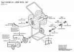 Bosch 0 600 800 305 Asw 120 Xl-5/8\" Wheeled Hose Reel Cart Spare Parts
