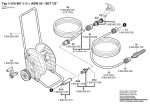 Bosch 0 600 801 310 Asw 55-Set 1/2\" Wheeled Hose Reel Cart Spare Parts