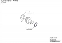 Bosch 0 600 802 000 Ahw 1/2 Tap Connection Piece Spare Parts