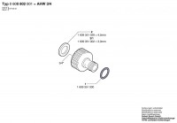 Bosch 0 600 802 001 Ahw 3/4 Tap Connection Piece Spare Parts