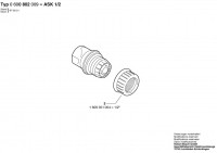 Bosch 0 600 802 009 Ask 1/2 Hose Coupling Spare Parts