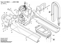 Bosch 0 600 860 305 Avs 1 Garden Blower / Vacuum 230 V / Eu Spare Parts