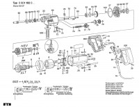 Bosch 0 601 102 007 Ub2J75 Ub2/75 Drill 230 V / Eu Spare Parts