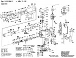 Bosch 0 612 204 014 Hbh 12/50 Rotary Hammer 115 V / Eu Spare Parts