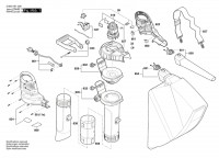 Bosch 3 600 HB1 000 Universalgardentidy Garden Blower / Vacuum 230 V / Eu Spare Parts