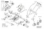Bosch 3 600 HB9 E70 Universal rotak 2X18V-37-550 Lawnmower 36 V / Eu Spare Parts
