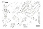 Bosch 3 600 HC1 K01 Advancedbrushcut 36V-33-750 Electric Brushcutter 36 V / Eu Spare Parts