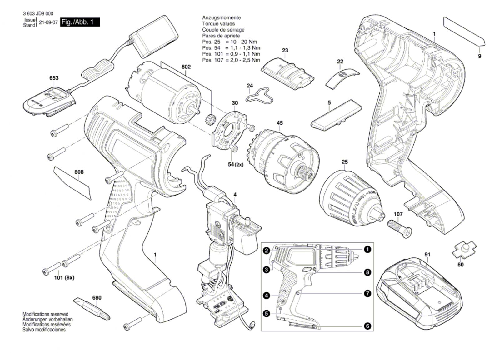 Bosch 3 603 Jd8 002 Easydrill 18v-40 Cordless Drill Driver 18 V Spare Parts SPARE_3603JD8002 from Spare Parts World