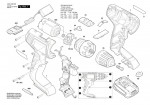 Bosch 3 603 JD8 002 Easydrill 18V-40 Cordless Drill Driver 18 V Spare Parts
