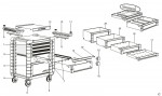 Facom JET.6GM3PO Type 1 Drawer Cabinet Spare Parts