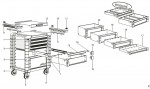 Facom JET.6GM4PO Type 1 Drawer Cabinet Spare Parts