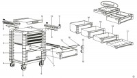 Facom JET.6GM5PO Type 1 Drawer Cabinet Spare Parts