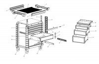 Facom JET.6M3A Type 1 Roller Cabinet Spare Parts