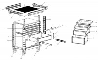 Facom JET.6M4A Type 1 Roller Cabinet Spare Parts