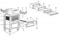 Facom JET.7M3100Y Type 1 Roller Cabinet Spare Parts