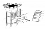 Facom JET.7NM3A Type 1 Roller Cabinet Spare Parts