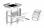 Facom JET.C4NM4A Type 1 Drawer Cabinet Spare Parts