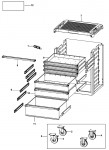 Facom ROLL.6NM3PB Type 1 Roller cabinet Spare Parts