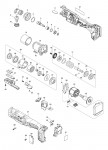 Makita DFL126F Cordless Angle Screwdriver Spare Parts