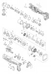 Makita DFL303F Cordless Angle Screwdriver Spare Parts