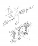 Makita DTC102 Cordless Cable Cutter Spare Parts