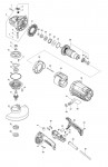 Makita GA7090 180Mm Angle Grinder Spare Parts