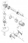 Makita GA9090 230Mm Angle Grinder Spare Parts