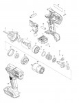 Makita TW202D Cordless Impact Wrench Spare Parts