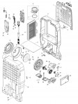 Makita VC012G Dc Backpack Vacuum Cleaner Spare Parts