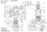 Bosch 0 601 971 048 GAS 900 RF Industrial Vacuum Cleaner 220 V / 035 - FR Spare Parts