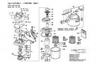 Bosch 0 603 284 050 PAS 850 All Purpose Vacuum Cleane 220 V / 043 - IT Spare Parts