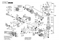 Bosch 0 601 352 108 GWS 19-230 Angle Grinder 230 V / 003 - EEU Spare Parts
