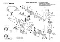 Bosch 0 601 375 008 GWS 6-115 Angle Grinder 230 V / 003 - EEU Spare Parts