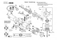 Bosch 0 601 375 0A8 GWS 6-115 Angle Grinder 230 V / 003 - EEU Spare Parts