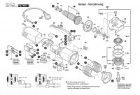 Bosch 0 601 377 708 GWS 850 C Angle Grinder 230 V / 003 - EEU Spare Parts