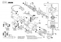 Bosch 0 601 377 7V3 GWS 850 C Angle Grinder 230 V / 003 - EEU Spare Parts