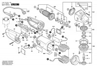 Bosch 0 601 756 008 GWS 25-230 Angle Grinder 230 V / 003 - EEU Spare Parts