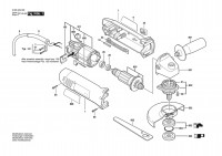 Bosch 0 603 402 808 PWS 7-115 S Angle Grinder 230 V / 003 - EEU Spare Parts