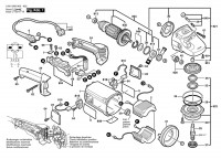 Bosch 0 601 850 908 GWS 20-230 JH Angle Grinder 230 V / 003 - EEU Spare Parts