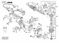 Bosch 0 601 852 B08 GWS 21-230 HV Angle Grinder 230 V / 003 - EEU Spare Parts